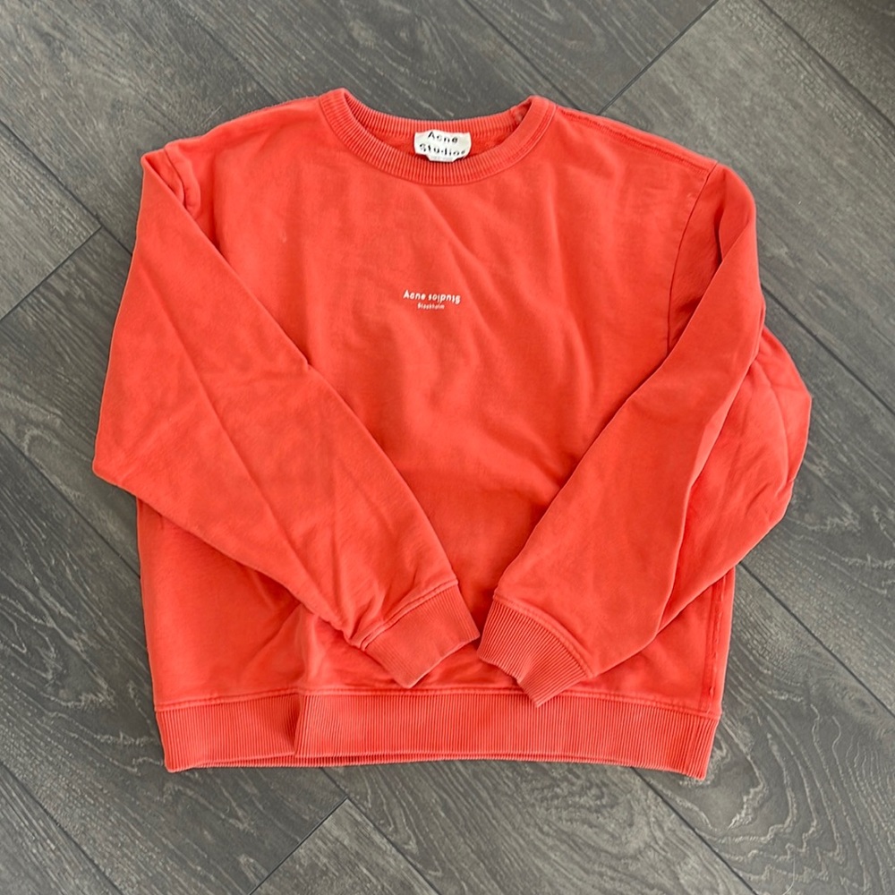 Acne Studios orange sweatshirt